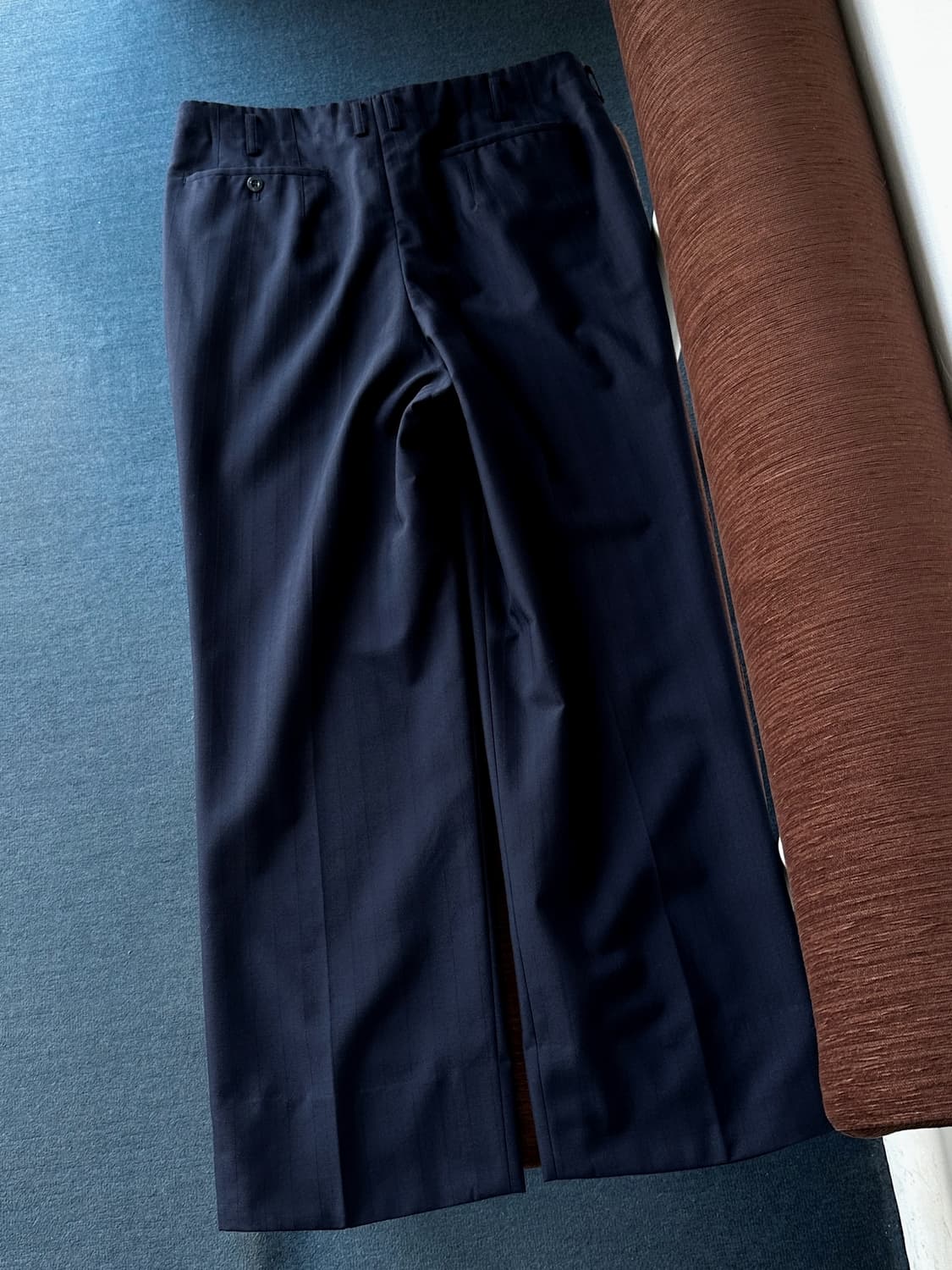 Design stripe 1 pleats wide trouser 상품이미지4