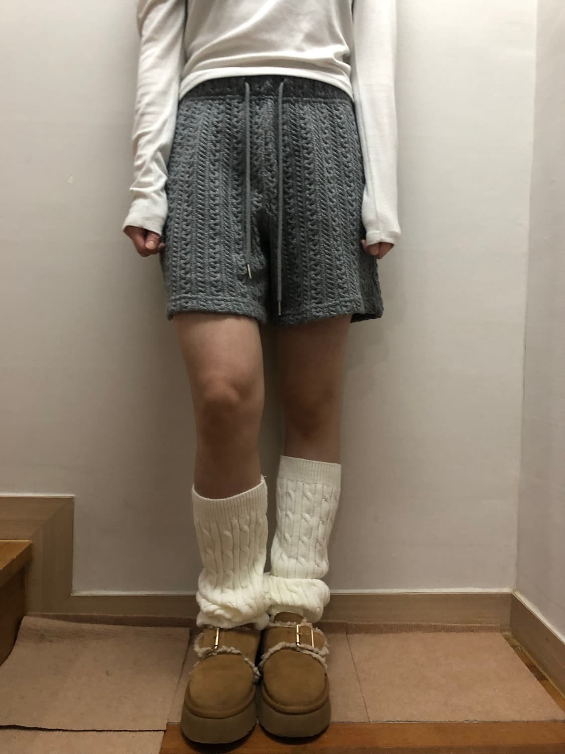 빈티지 그레이 니트 팬츠 상품이미지6