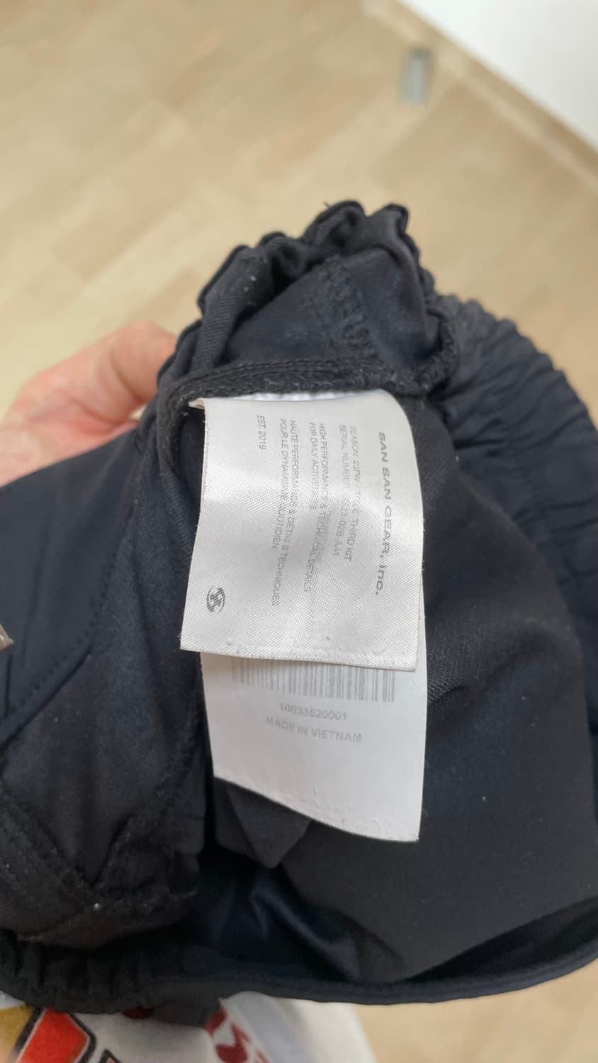 [1] 23fw 산산기어 사이드 스냅 팬츠 V2 블랙 상품이미지5