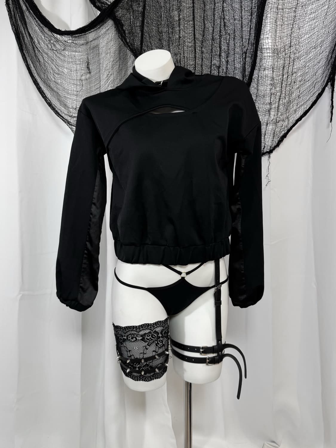 detail hood t-shirt 상품이미지2