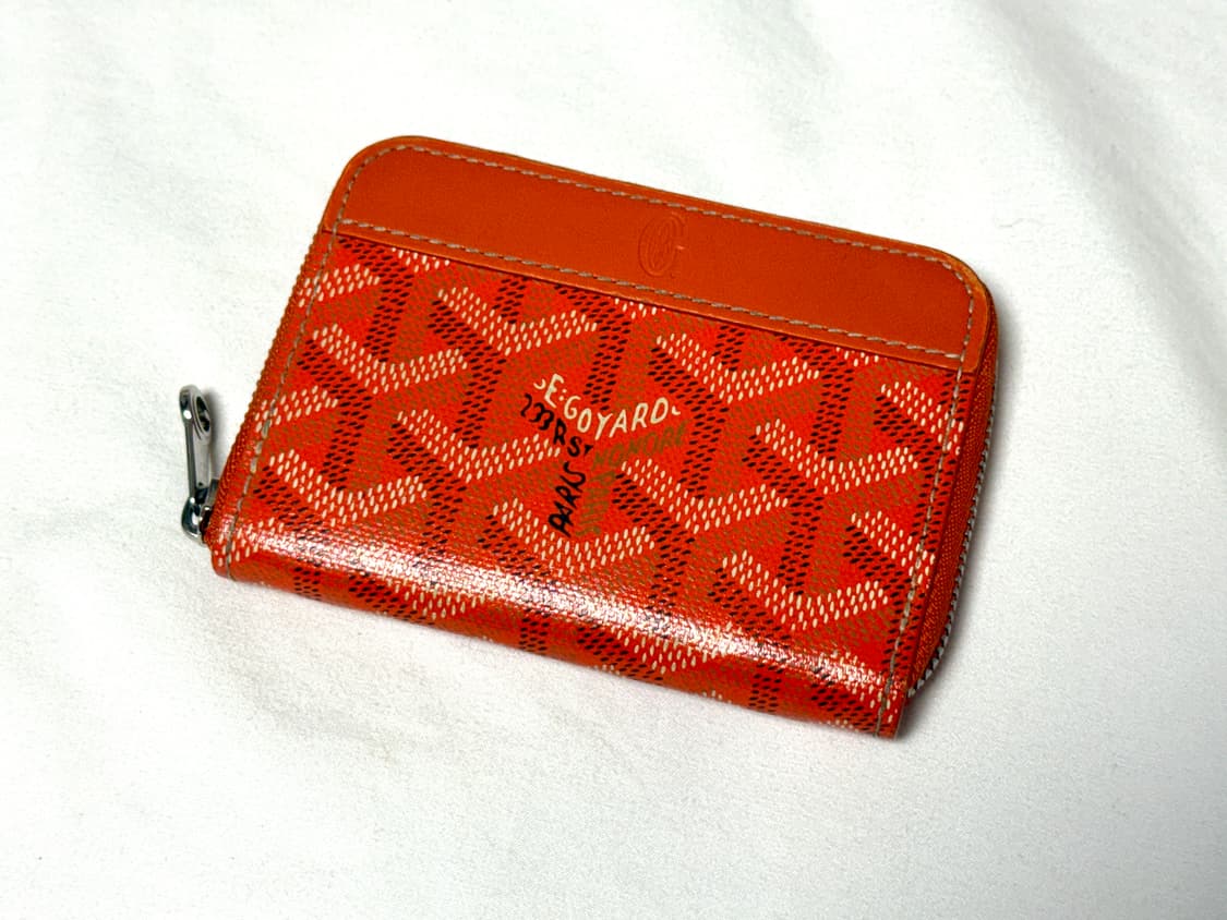 고야드 마티뇽 지퍼 카드지갑 미니 오렌지 판매합니다! 상품이미지2