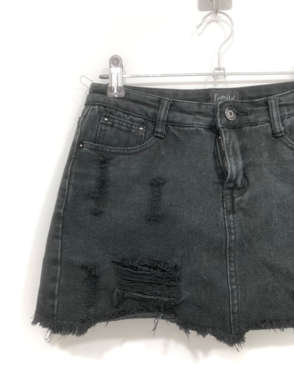 Black damage short skirt 상품이미지2