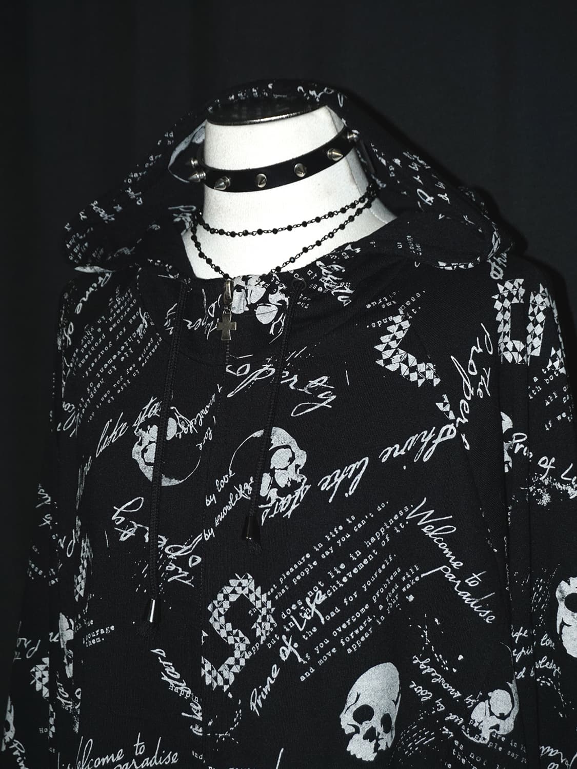 (paleo2) gothic punk zip-up hoodie  상품이미지3
