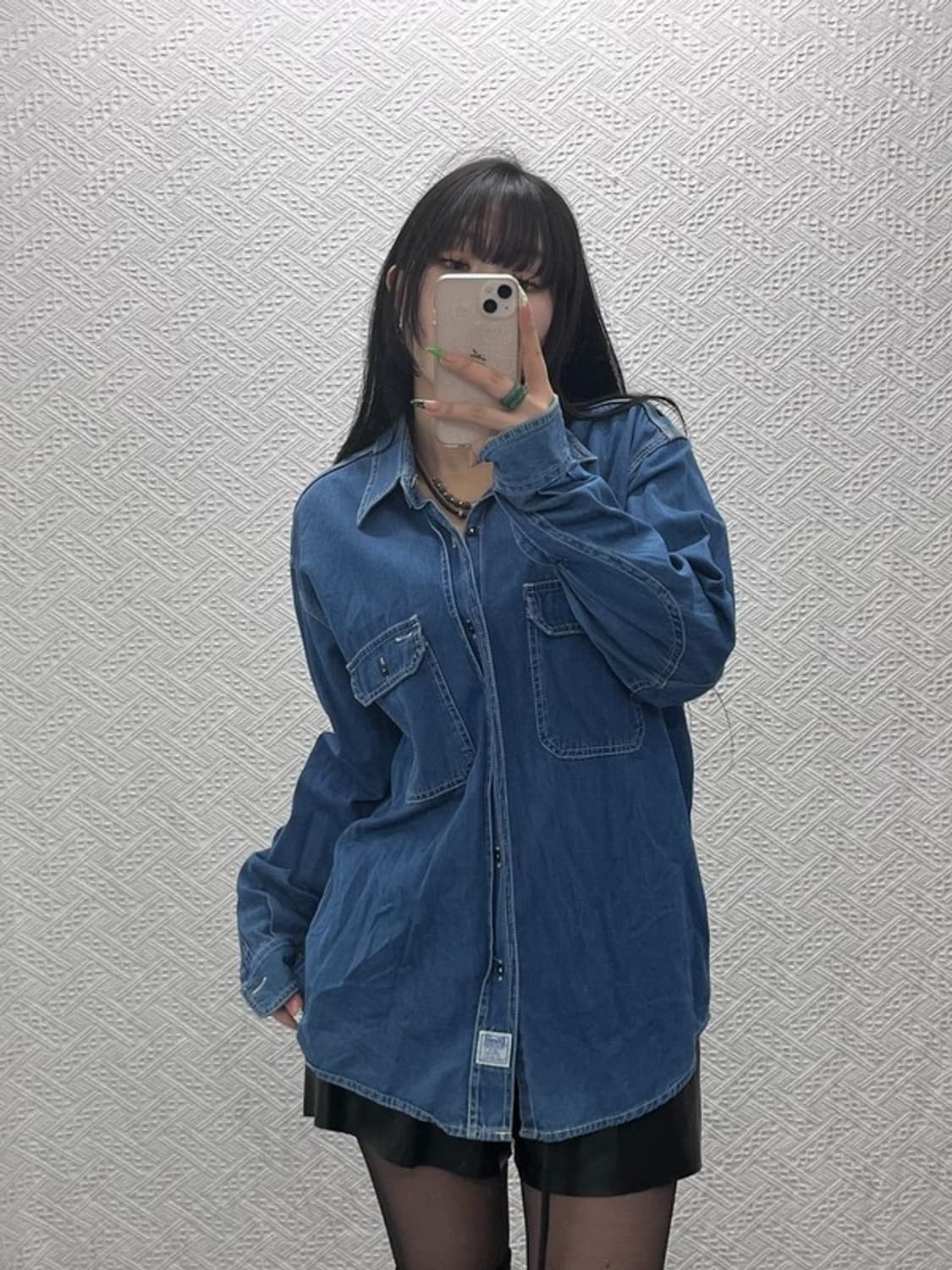 디젤 레트로 빈티지 90's 트러커 워크 데님 셔츠 M C09047 상품이미지2