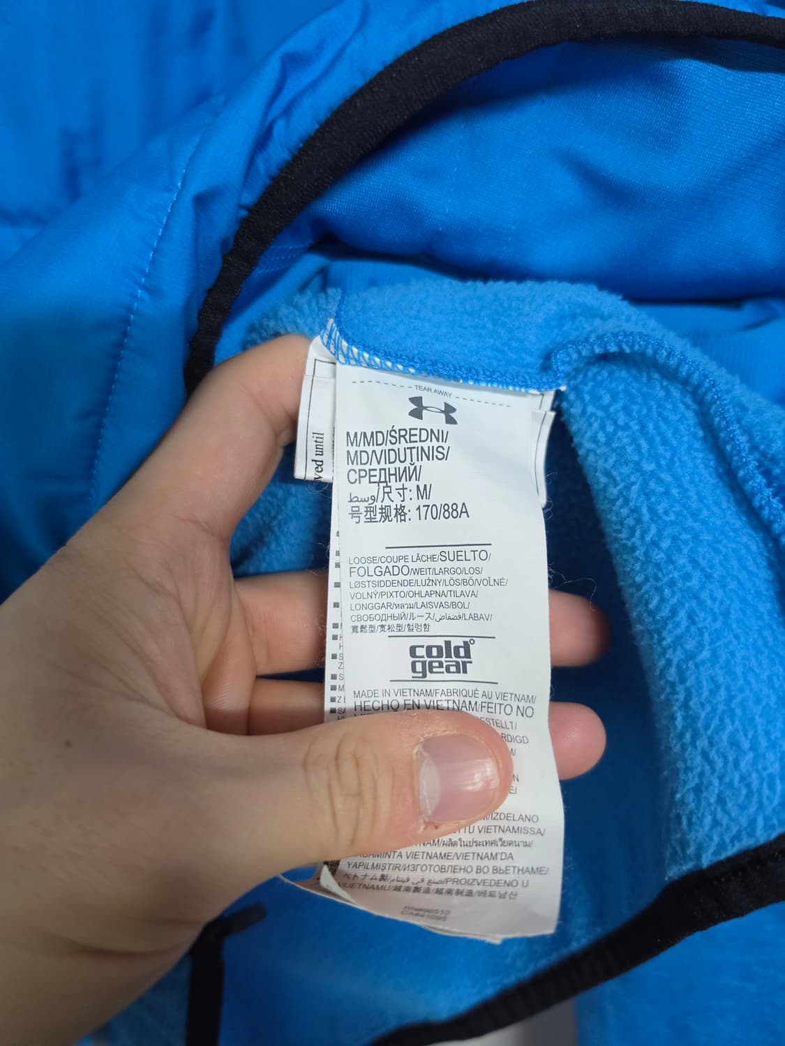 언더아머 하이브리드 패딩 기모 후드티 M 상품이미지4