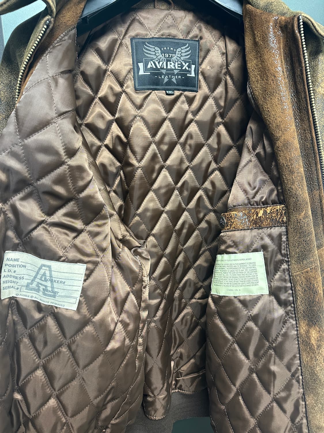 아비렉스 다코타 크랙무스탕 xxl  바시티 스타디움 상품이미지4