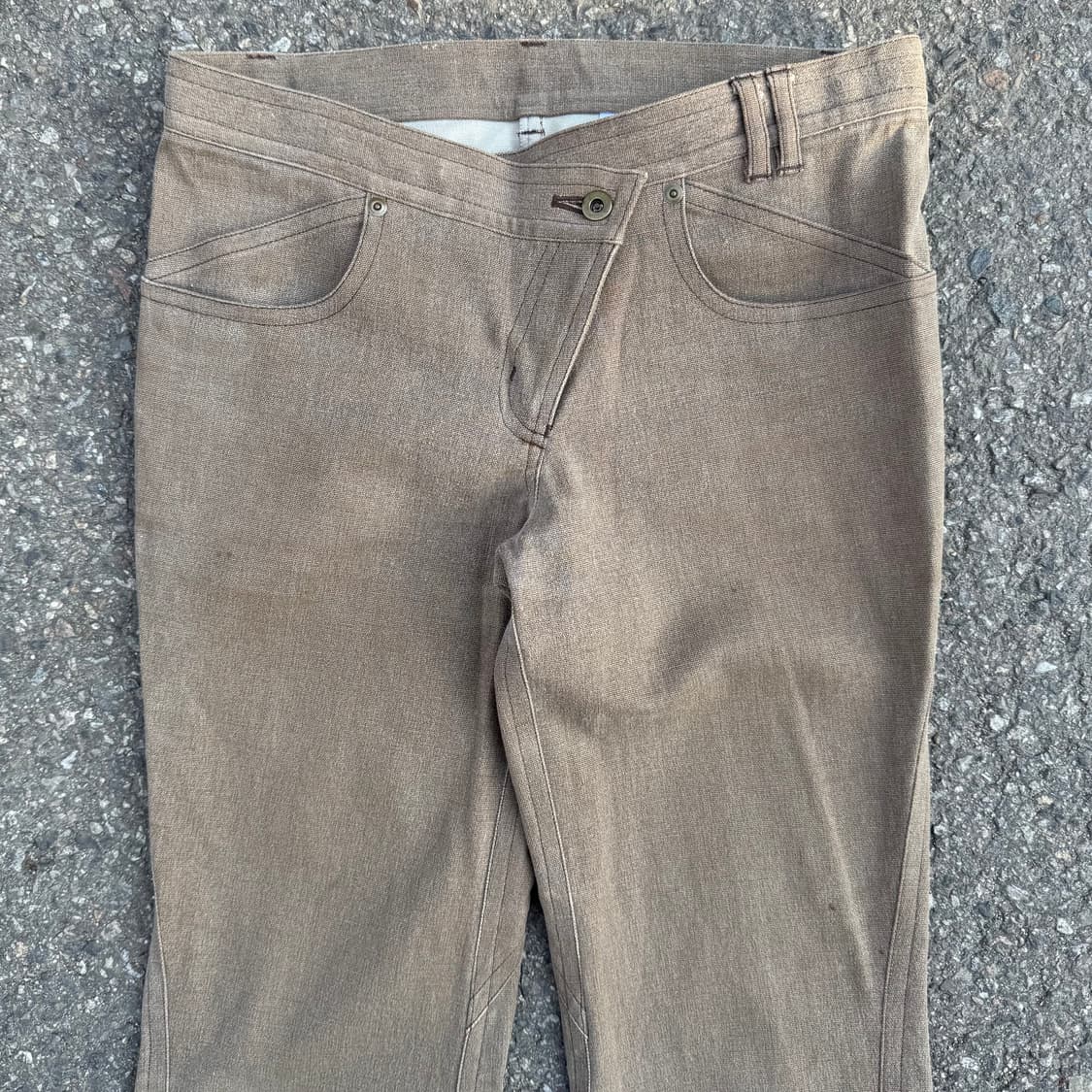 Cledevers JPN 언벨런스 집업 부츠컷 팬츠 상품이미지3