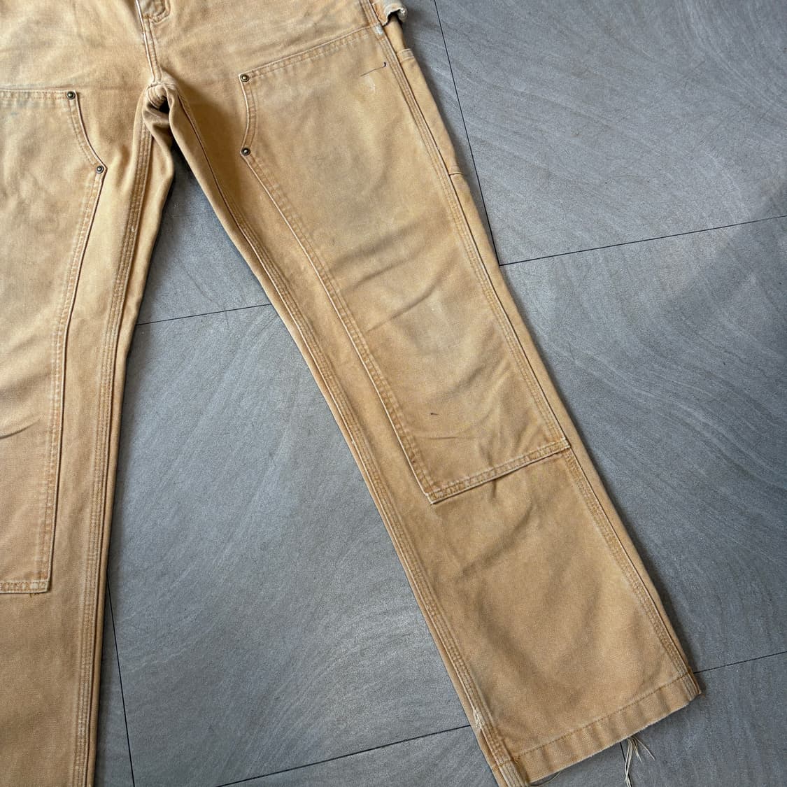 칼하트 정품 브라운 더블니 팬츠 바지 상품이미지4