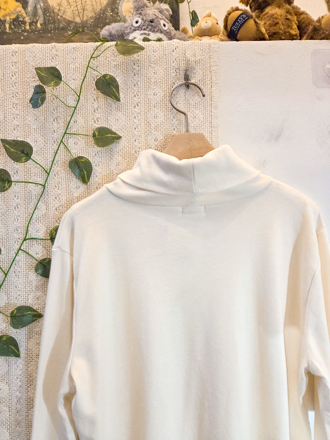 아이보리 목폴라 슬리브 상품이미지5