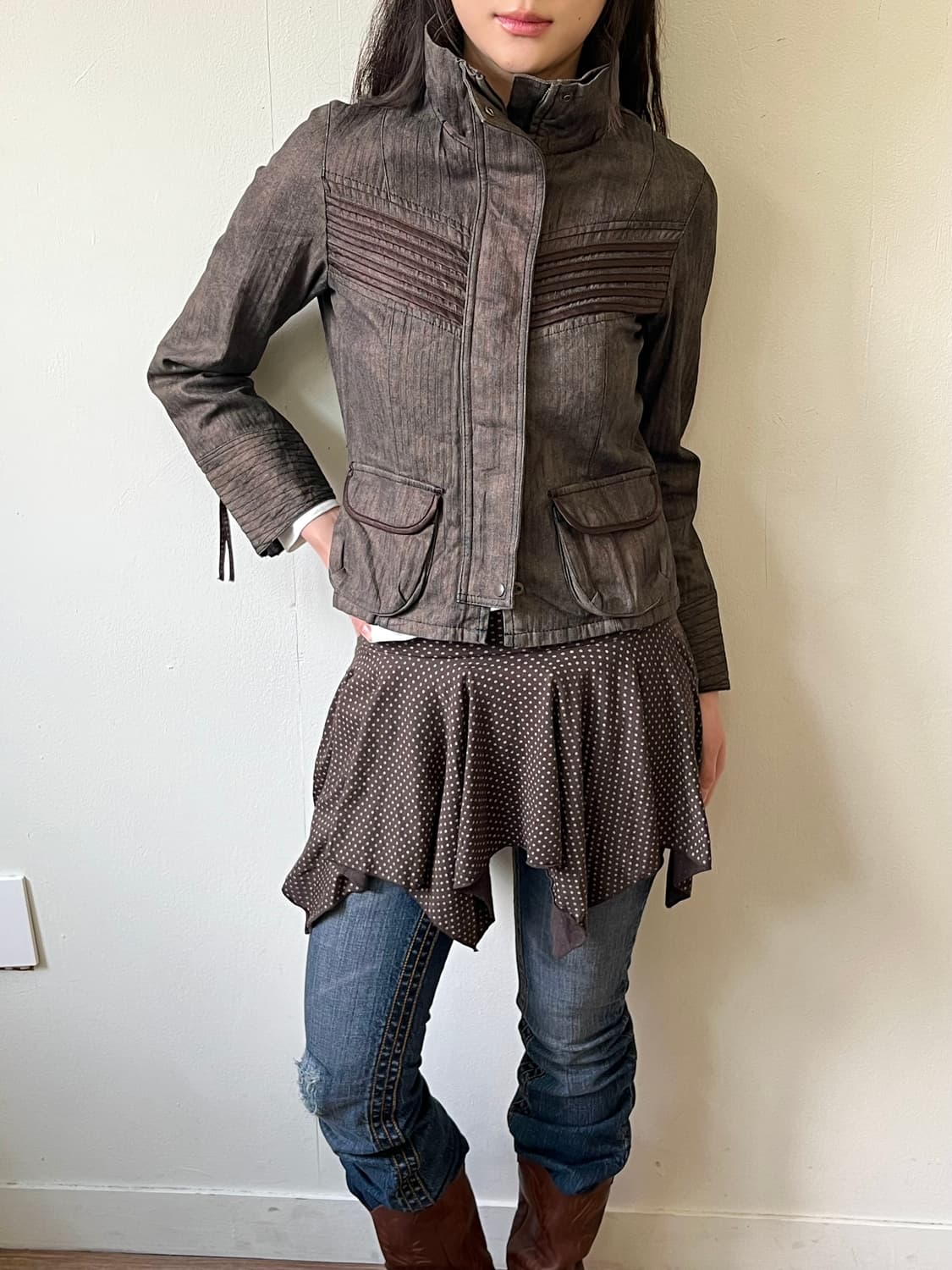 neuf cent neuf 바이커 자켓 상품이미지8