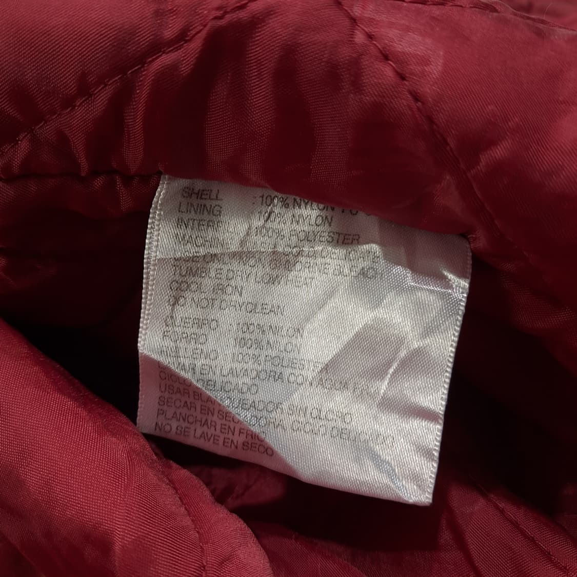 CL302 L 푸마 90s 한국산 나일론 아플리케 레드 바시티 자켓 상품이미지7