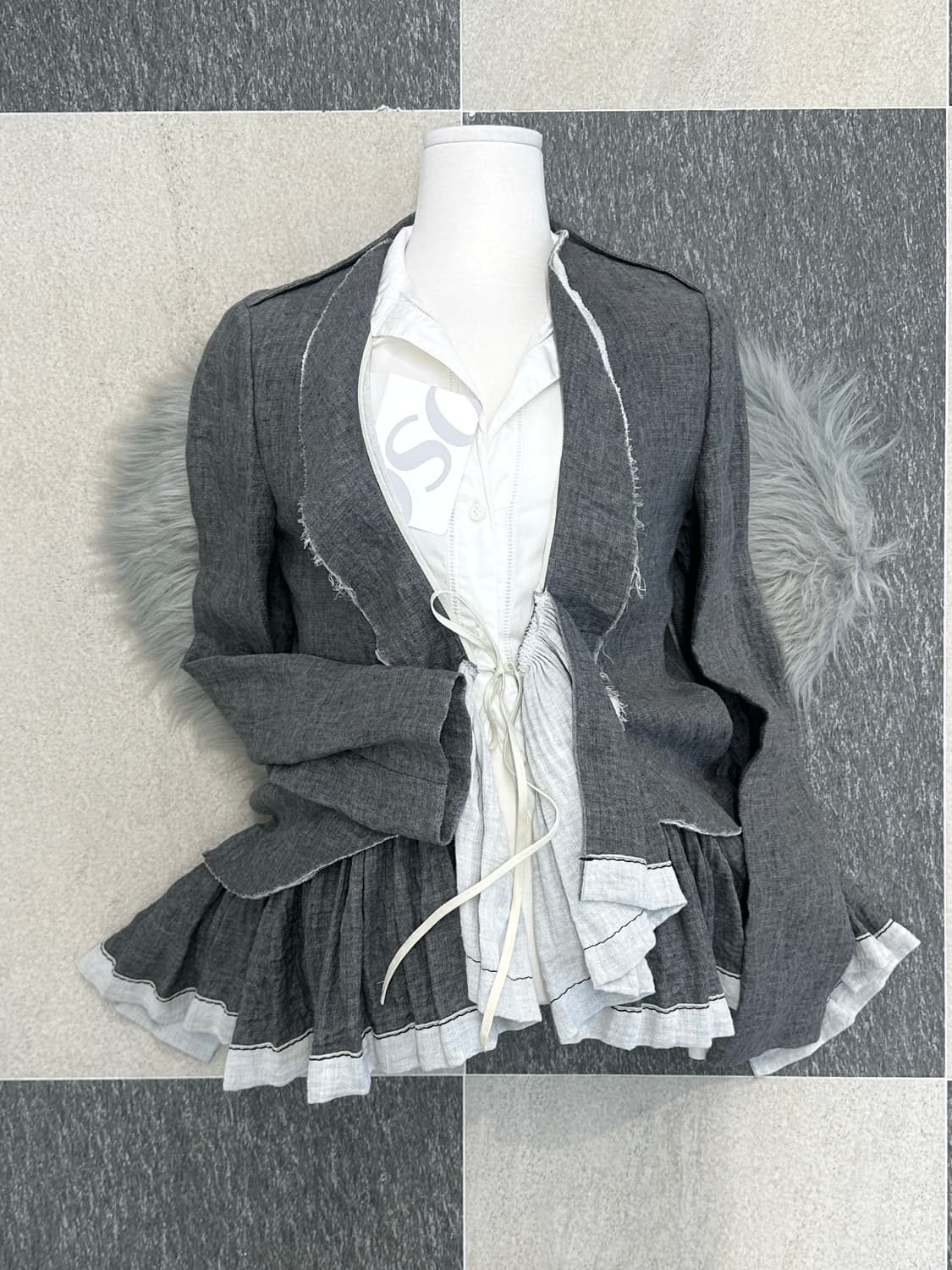 마르니 그레이 랩 자켓  상품이미지5