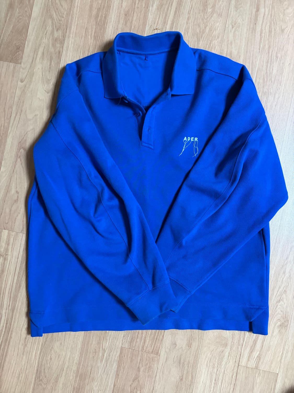 (A1)아더에러 블루 긴팔 폴로티 상품이미지1