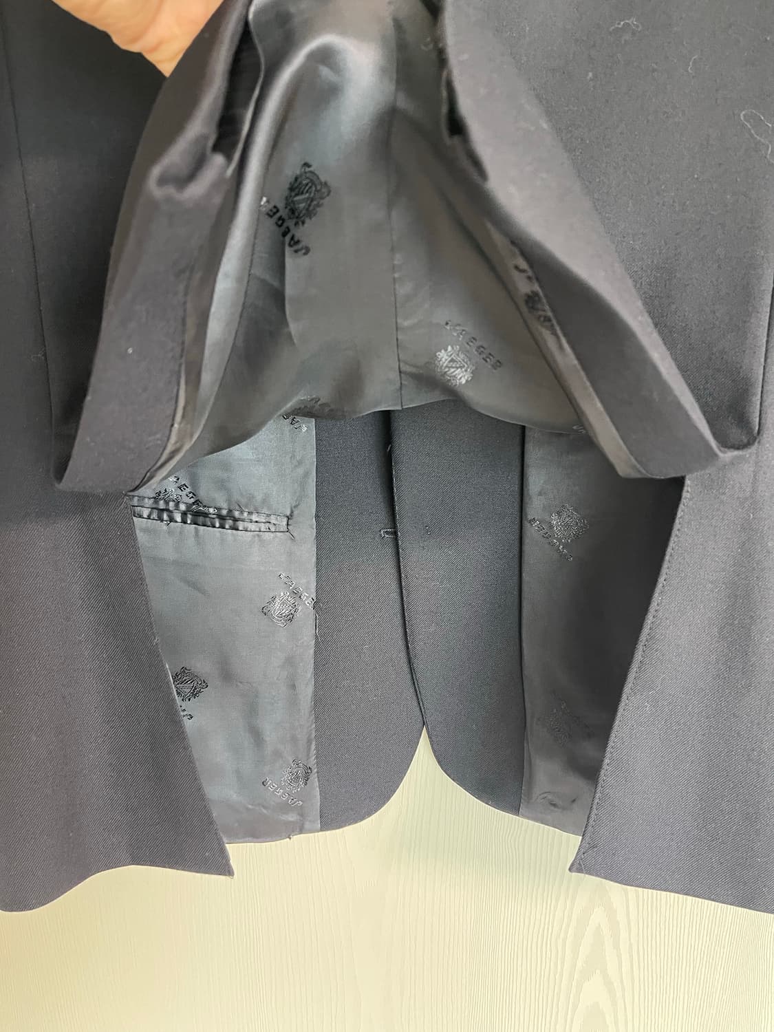 JAEGER 빈티지 영국 생산 네이비 금장 블레이저 46S 상품이미지5