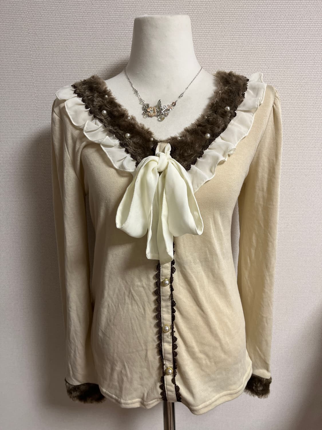 엑시즈팜 퍼 롱 슬리브 라떼  상품이미지1