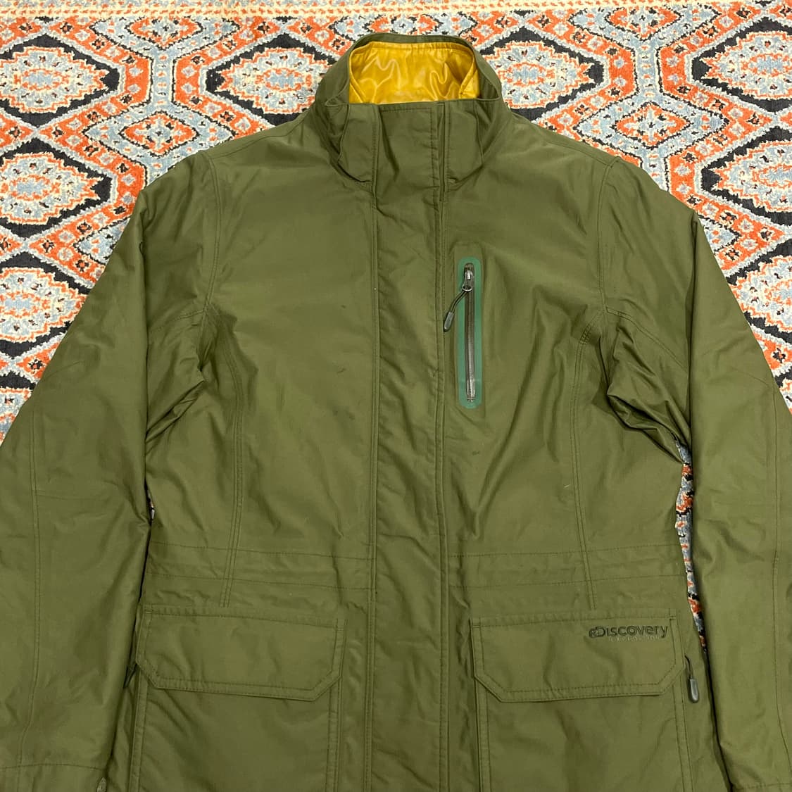 디스커버리 카키 내피포함 바람막이 야상 점퍼 여성S 상품이미지2