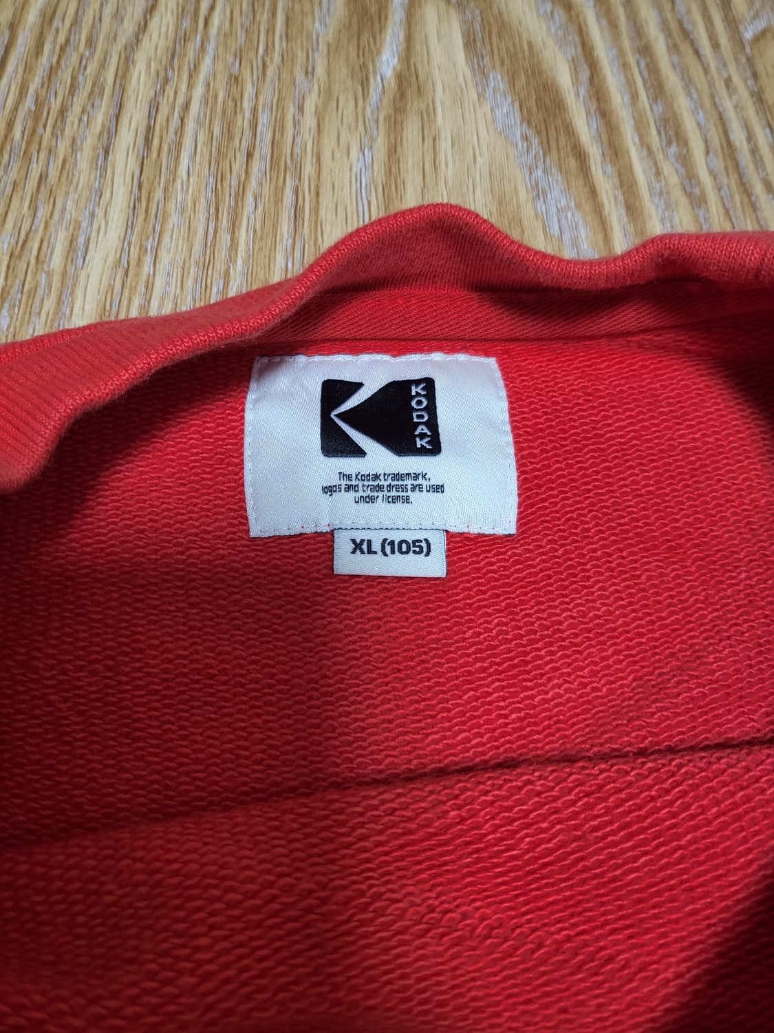 코닥 로고 필름 레터링 맨투맨 스웻셔츠 레드 XL 상품이미지5