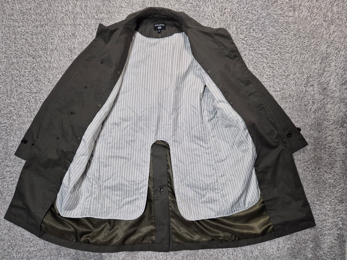 유니클로X이네스 남성 컨버터블 칼라 코트 M 상품이미지7