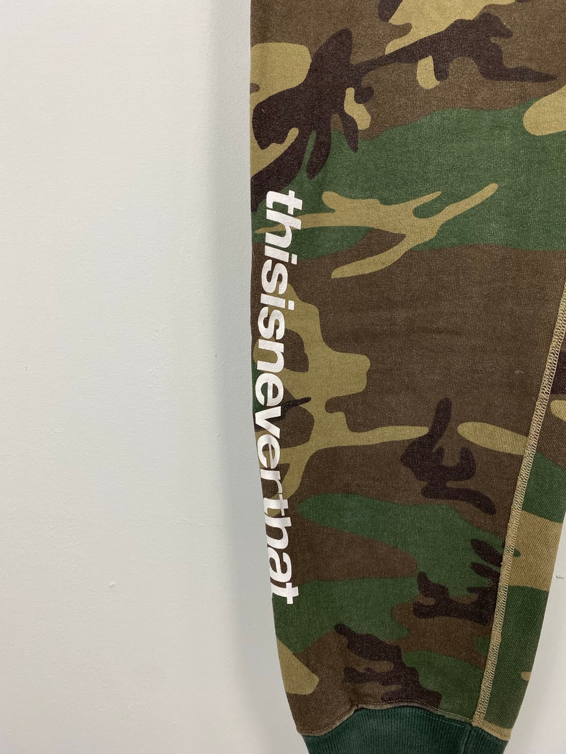 디스이즈네버댓 카모 스웻팬츠 L <604> 상품이미지2