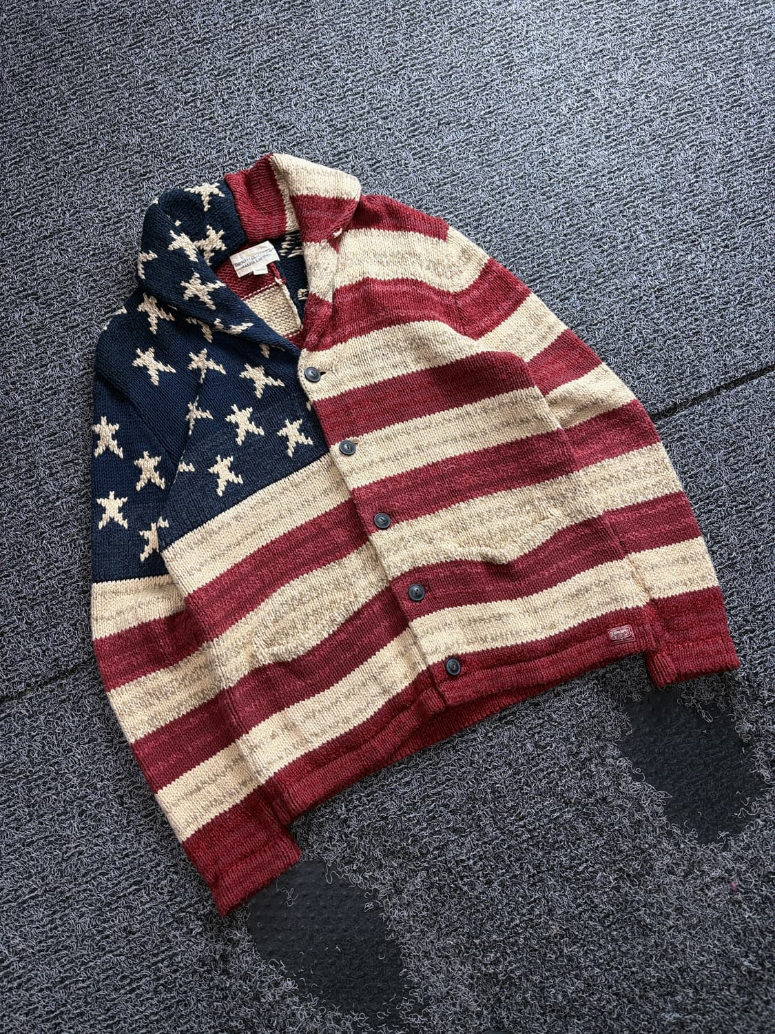 폴로 랄프로렌 데님 엔 서플라이 성조기 숄카라 니트 가디건 3775 상품이미지1