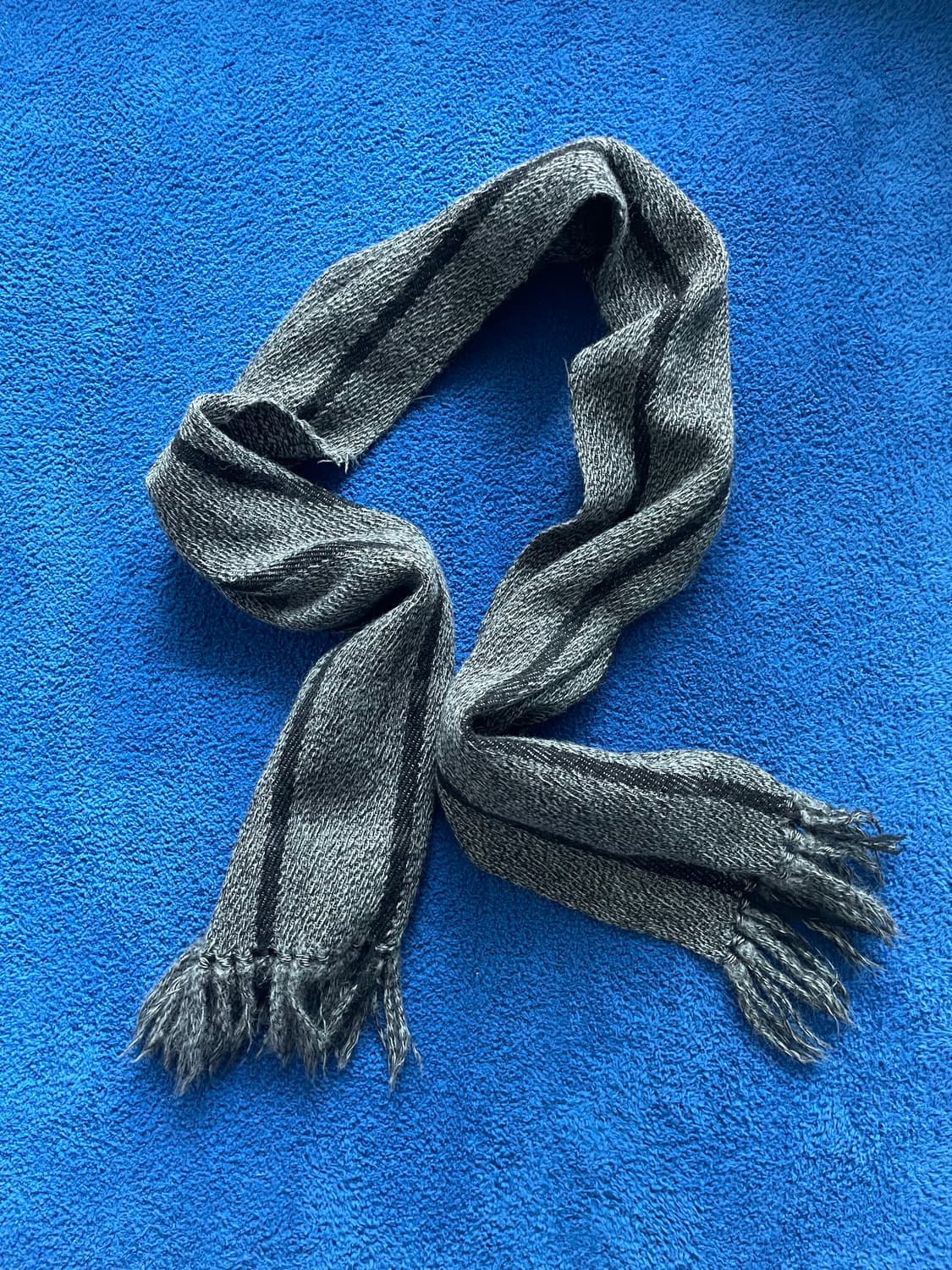 빈티지 헤어리 테슬 머플러 상품이미지2