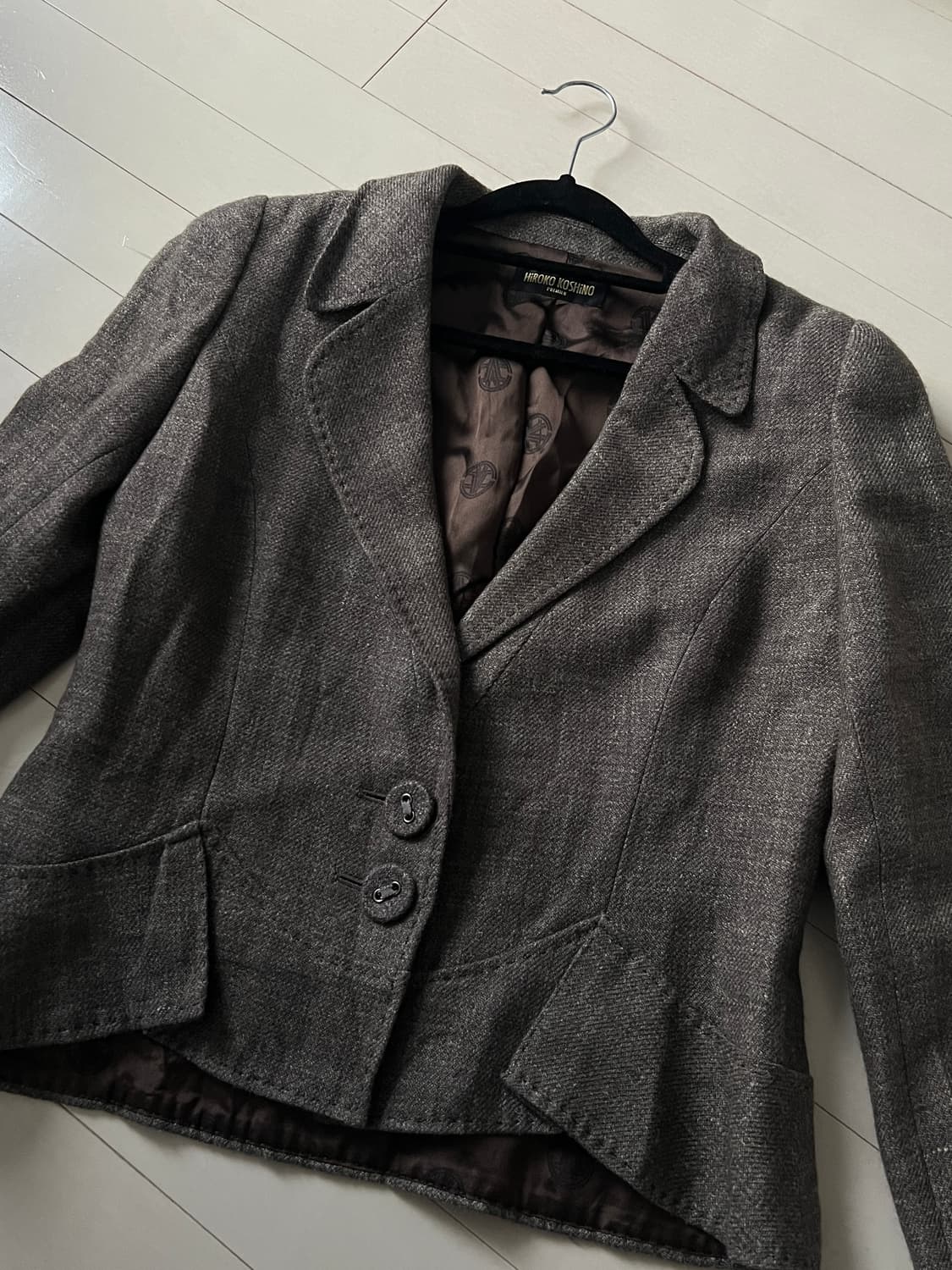 Hiroko Koshino 히로코코시노 wool jacket 울 자켓 상품이미지5