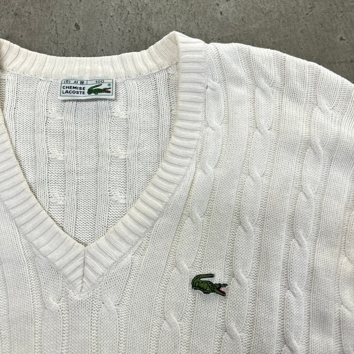 라코스테 브이넥 니트[1584] 상품이미지4