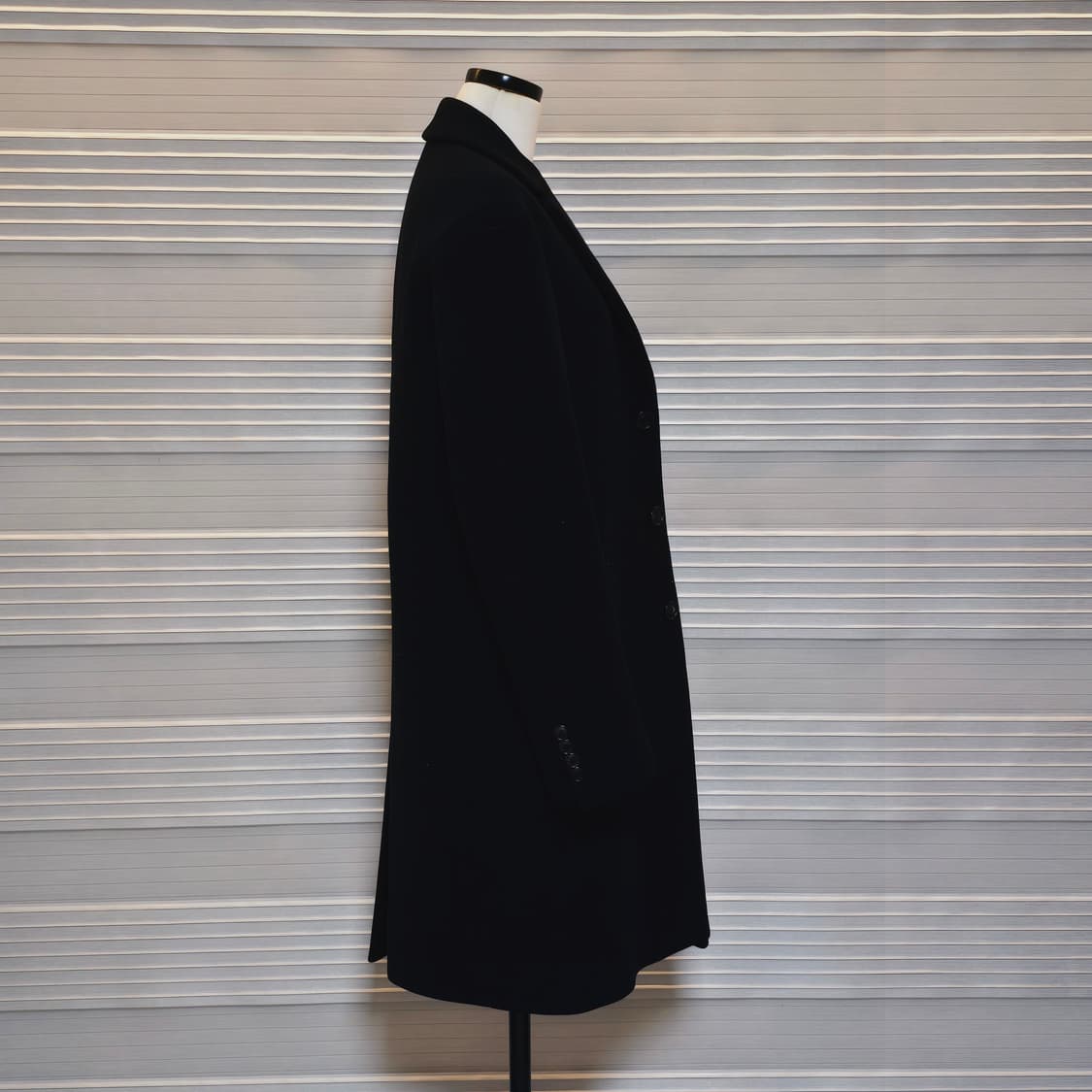 질스튜어트 뉴욕의 블랙  캐시미어 혼방 코트 상품이미지6