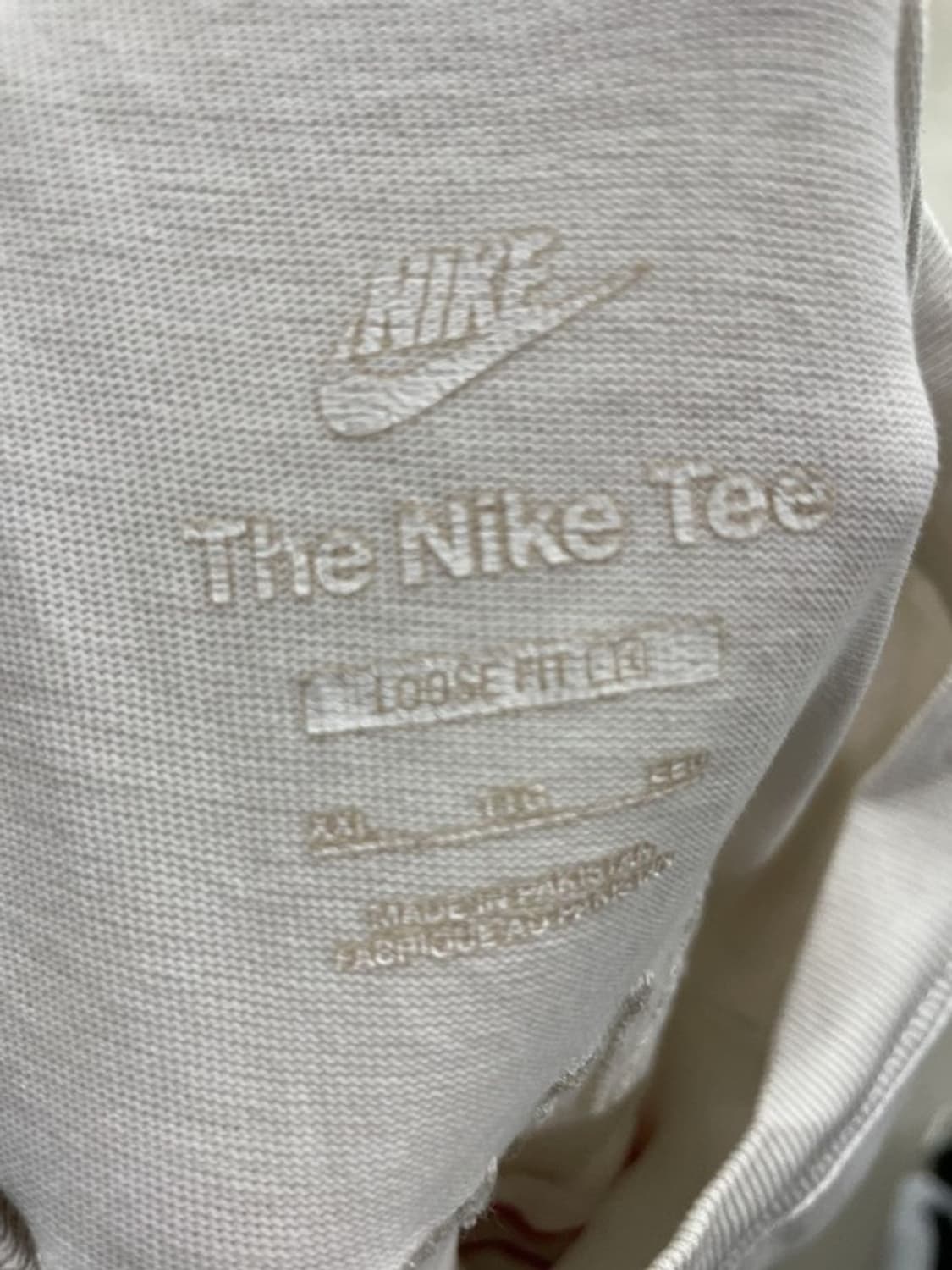 나이키 화이트 오버핏 반팔 티셔츠 XXL 상품이미지5