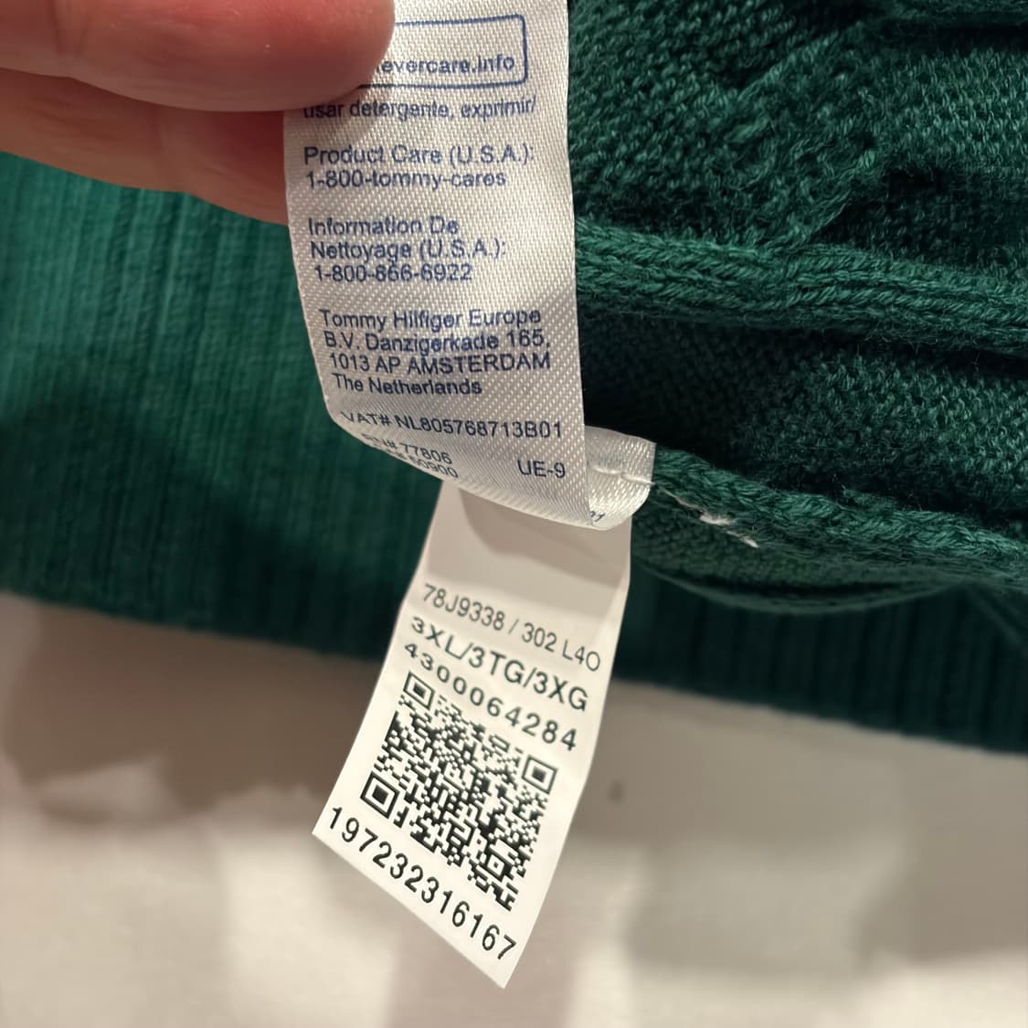 [3XL] 타미힐피거 케이블 니트 그린 C1 상품이미지7