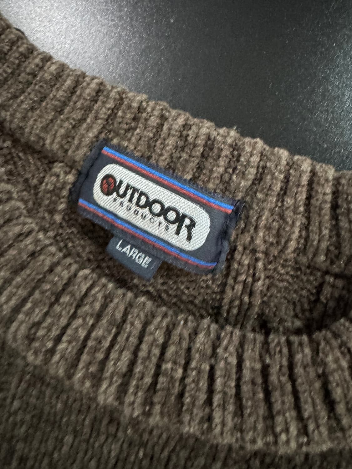 아웃도어 일본빈티지 빈티지 브라운 니트 L 상품이미지3
