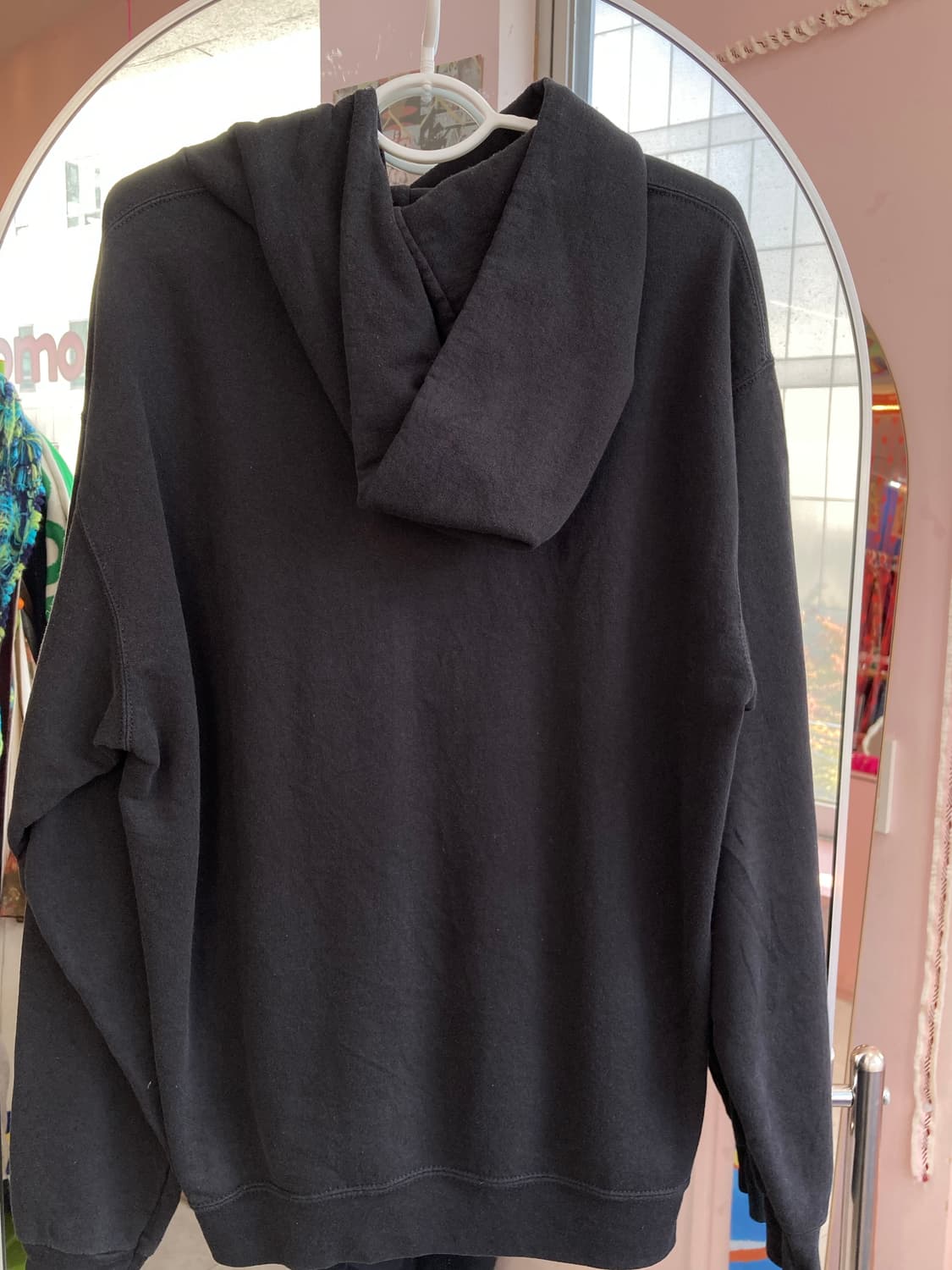 NFL 블랙 프린트 후드 티셔츠 상품이미지5