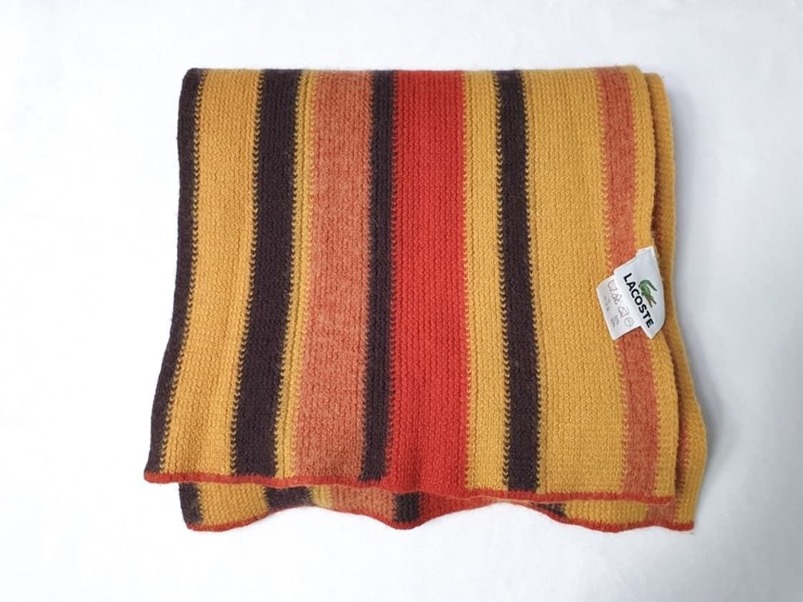 라코스테 스트라이프 니트 머플러 상품이미지1