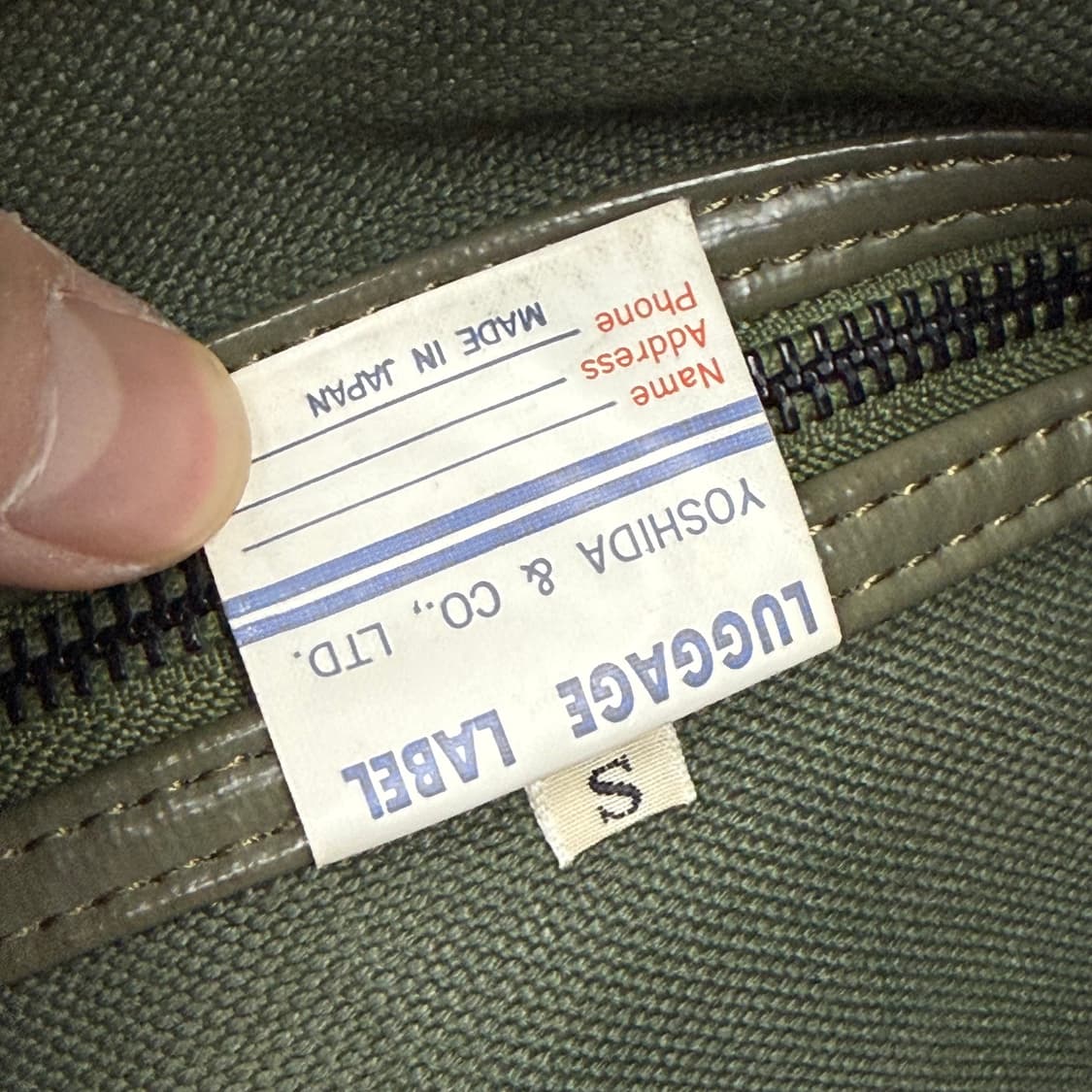 요시다포터 러기지라벨 라이너 토트백 올리브 상품이미지10