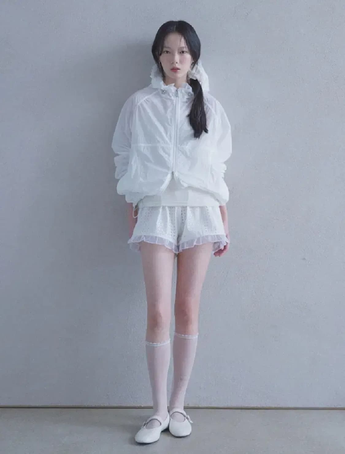 라퍼지포우먼 시어프릴 윈드브레이커 s 상품이미지1