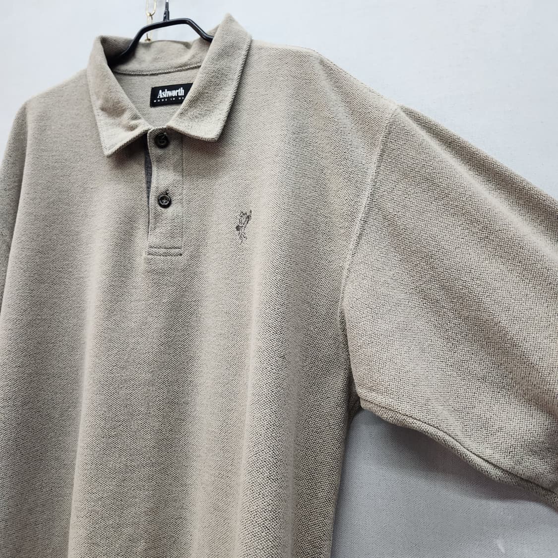 애쉬워스 Ashworth 와플 카라 긴팔 2XL 상품이미지2