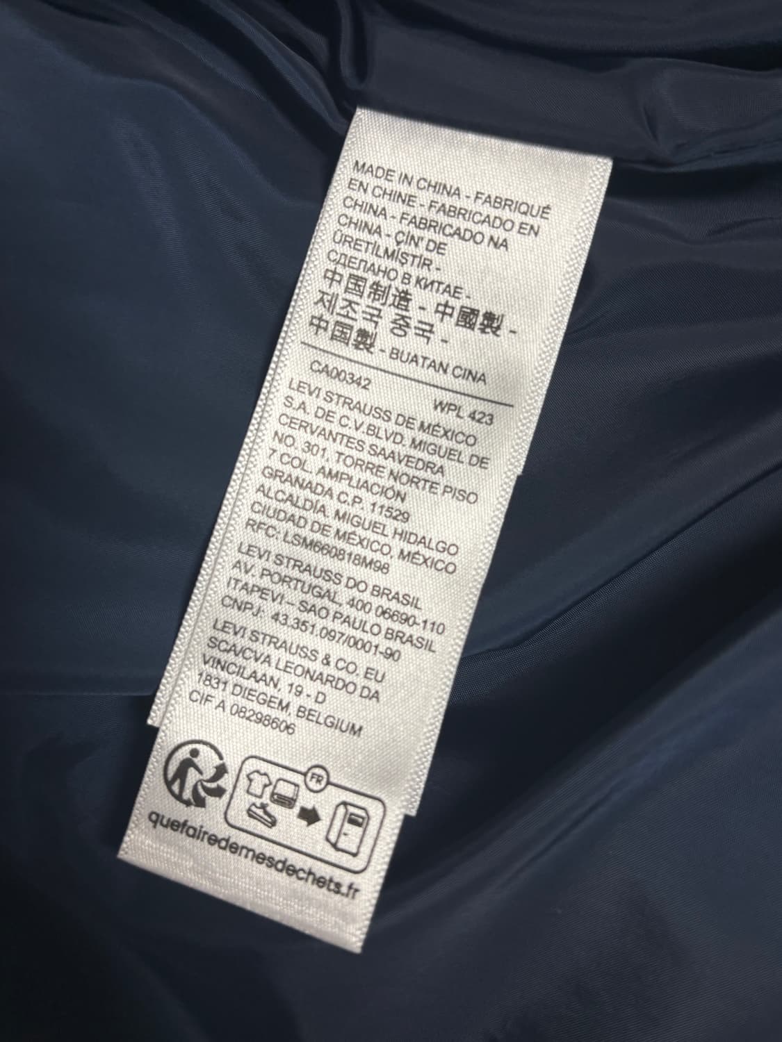 ADSB 앤더슨벨 x 리바이스 우먼 스플라이스드 트러커 인디고 그린 S 상품이미지3