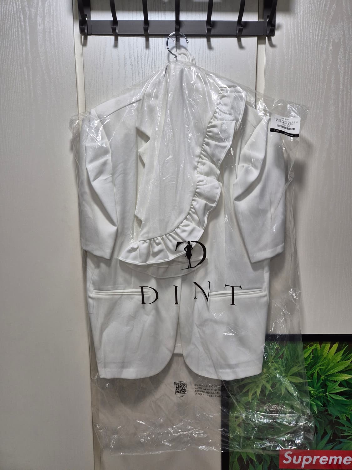 (타임세일)(새상품)DINT 딘트 화이트 프릴 블라우스 자켓 상품이미지1