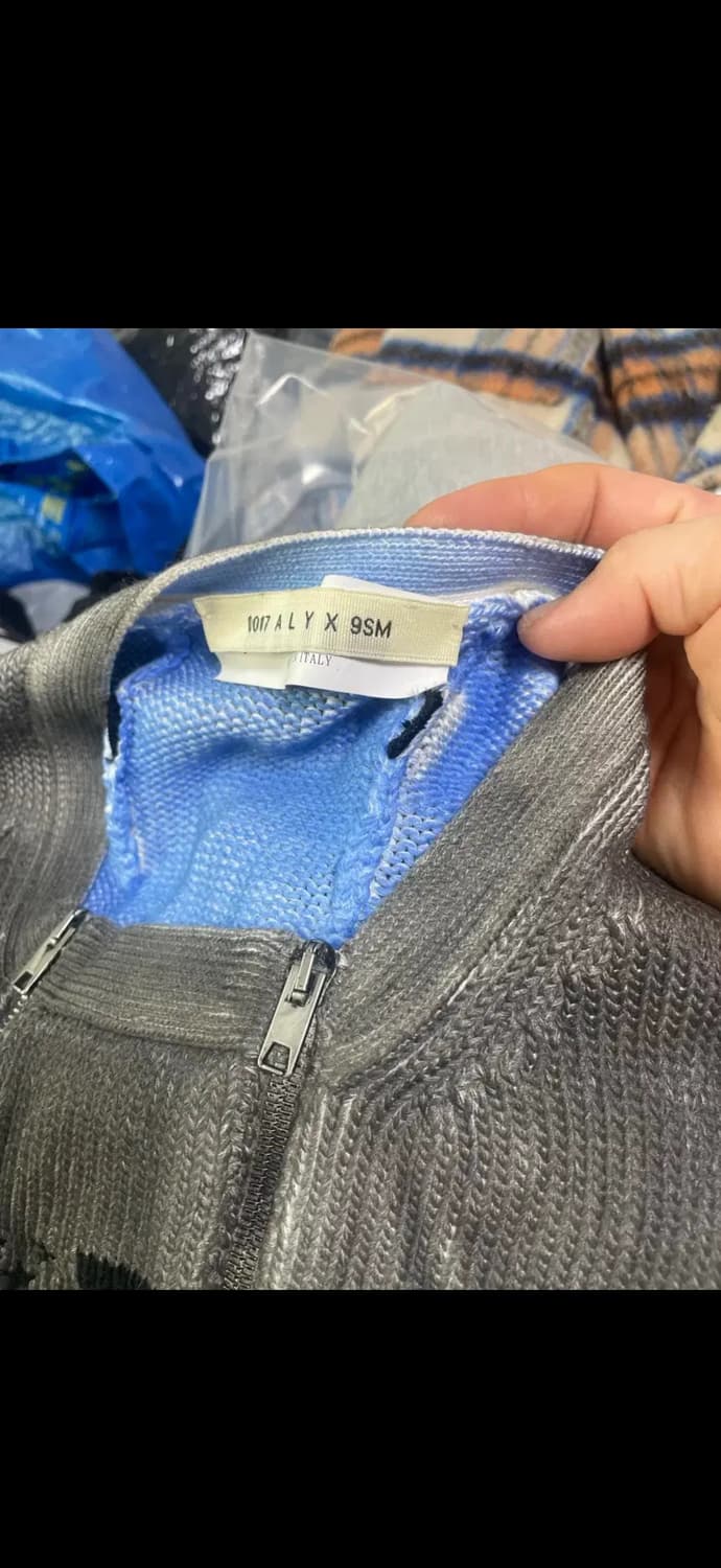 1017ALYX9SM 알릭스 스프레이페인팅 코튼 하프집니트 XL 상품이미지6