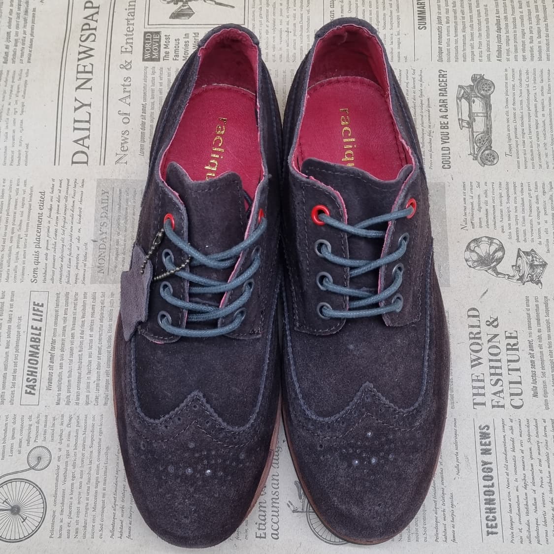 raclique 스웨이드남성윙팁 실사이즈275 상품이미지2