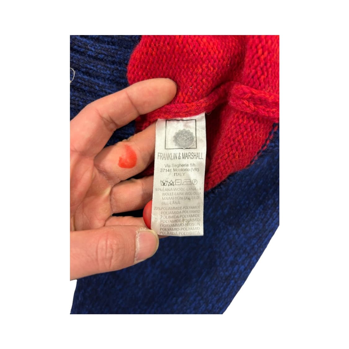 M) 프랭클린마샬 이탈리아산 배색 울 가디건 TK-034 상품이미지4