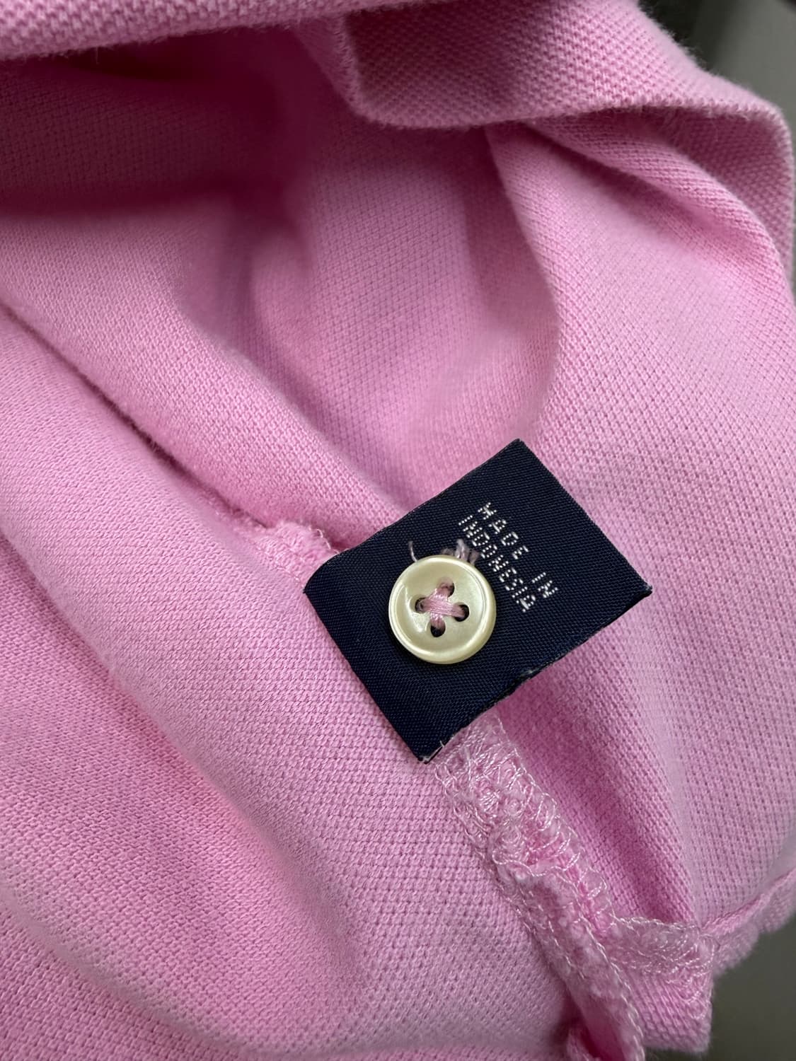 폴로 랄프로렌 반팔 PK 카라 티 핑크 XL 상품이미지6