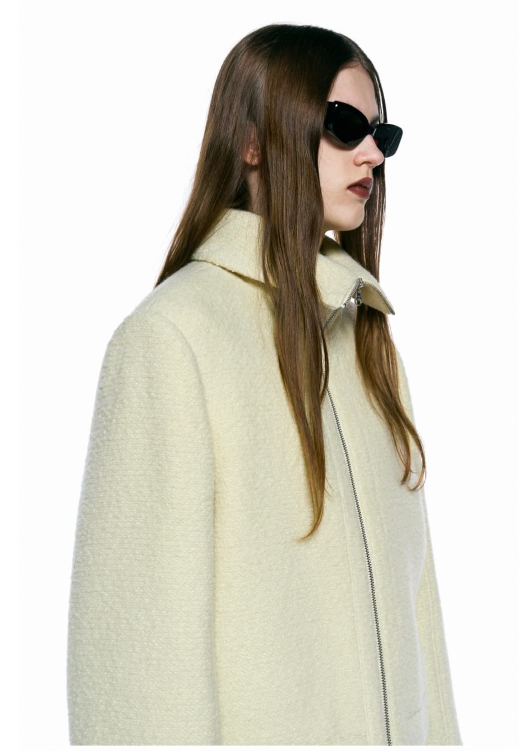 인사일런스우먼 부클 집업 자켓 레몬 상품이미지5