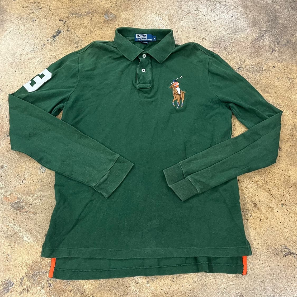 폴로 랄프로렌 멀티포니 빅포니 그린 카라 롱슬리브  상품이미지2