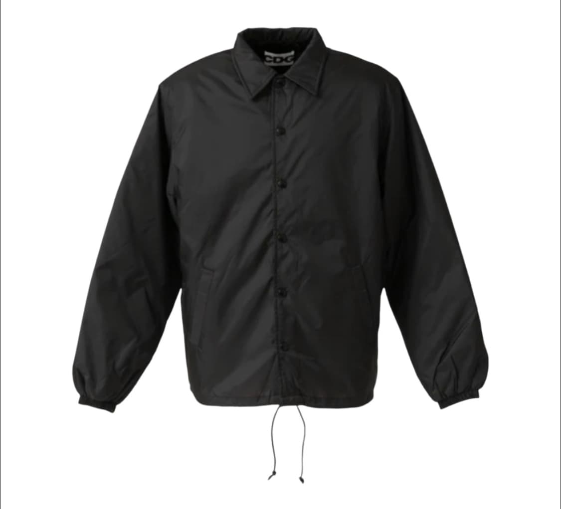 꼼데가르송 CDG 로고 코치 보아털 자켓 블랙 상품이미지2
