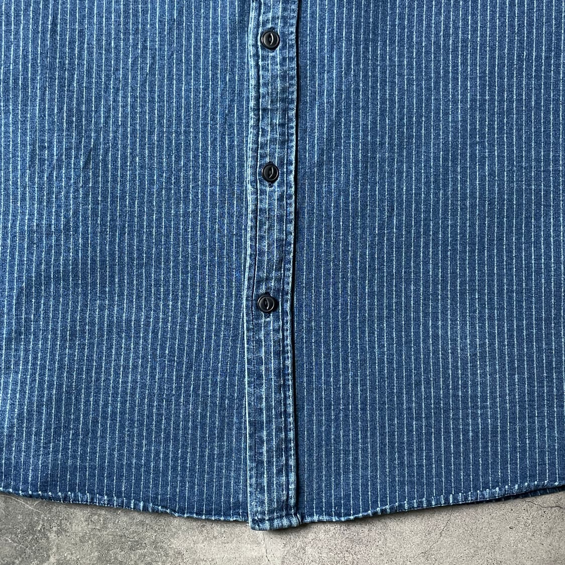 GOODFELLOW & CO 빈티지 스트라이프 데님 셔츠 A00630 상품이미지4