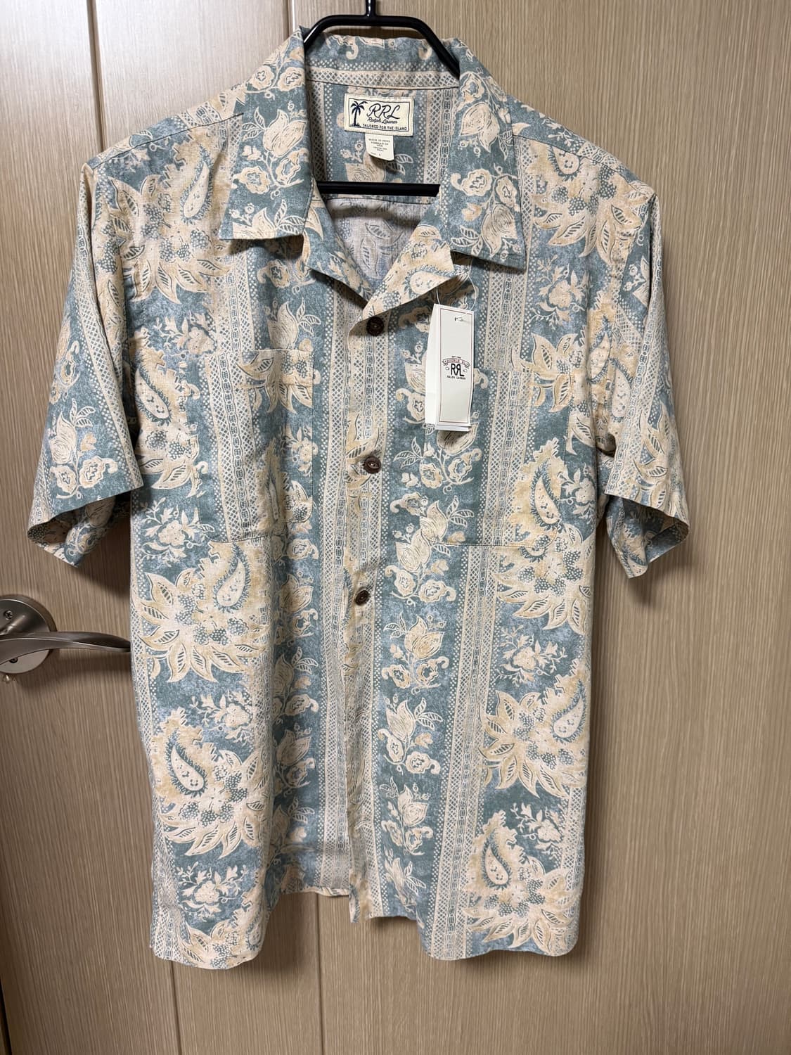 RRL 26SS 플로럴 페이즐리 리넨코튼 셔츠 M 상품이미지3