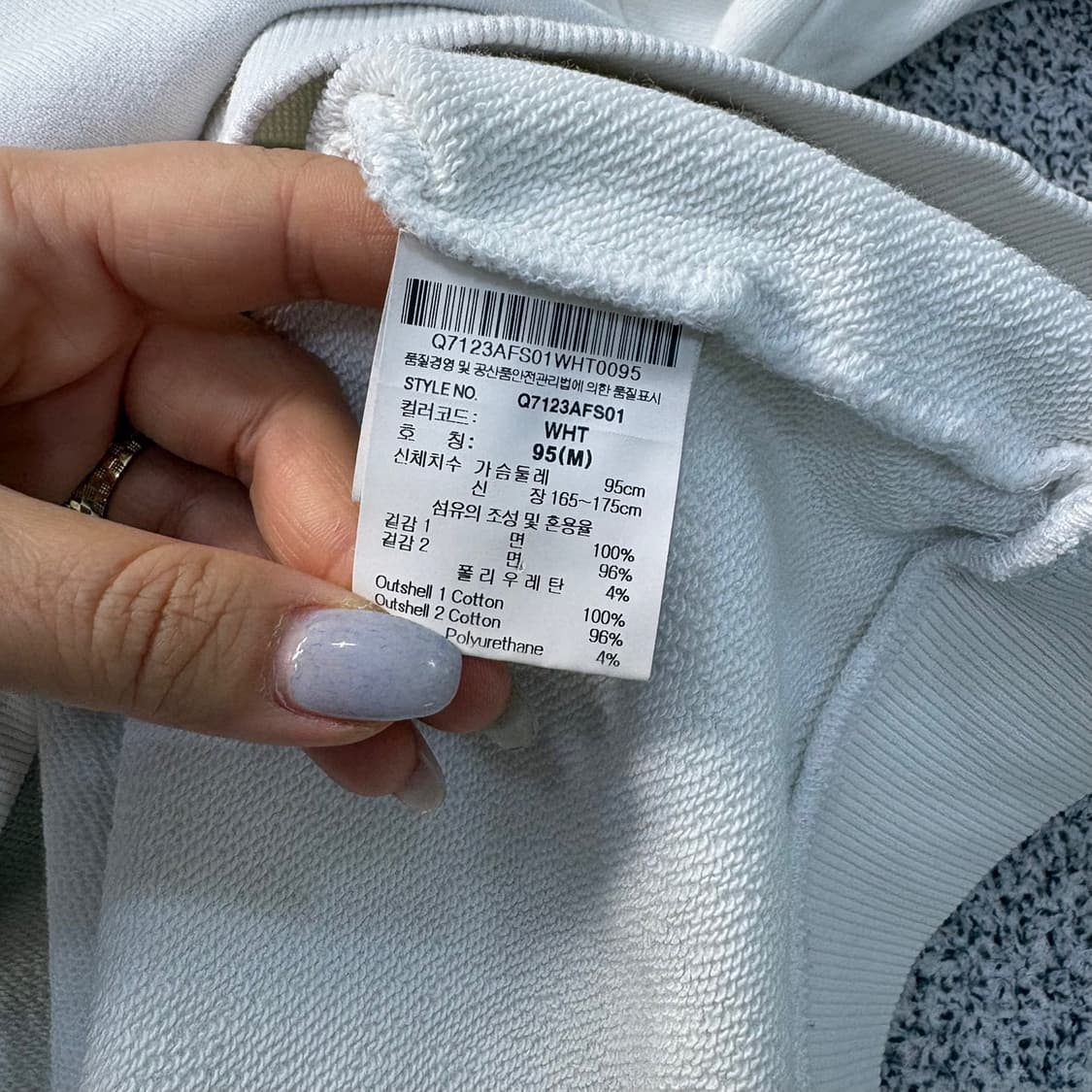 M 르꼬끄 여성 맨투맨 스웻셔츠 0324J 상품이미지4