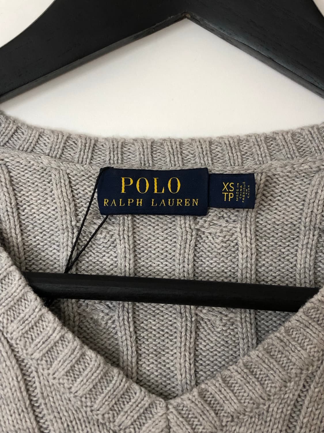 Polo 폴로 랄프로렌 그레이 케이블 V넥 니트 상품이미지5