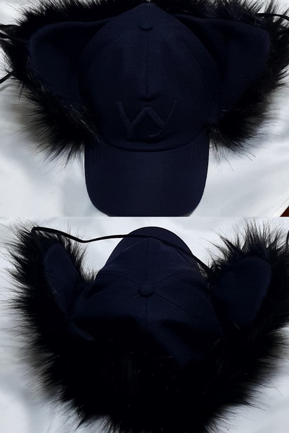 네이비 블랙 오픈와이와이 포우퍼 이어프랩 이어플랩 캡 볼캡 모자 상품이미지4